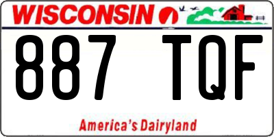 WI license plate 887TQF