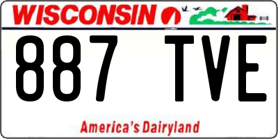 WI license plate 887TVE
