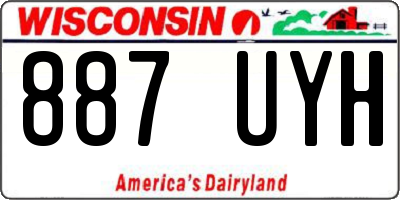 WI license plate 887UYH