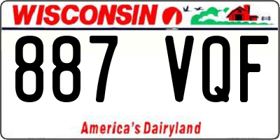 WI license plate 887VQF