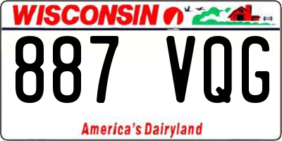 WI license plate 887VQG