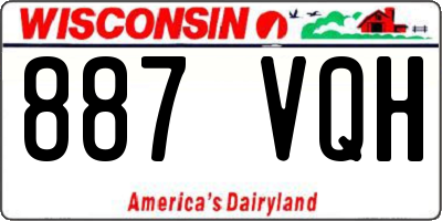 WI license plate 887VQH