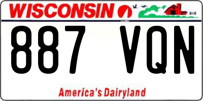 WI license plate 887VQN