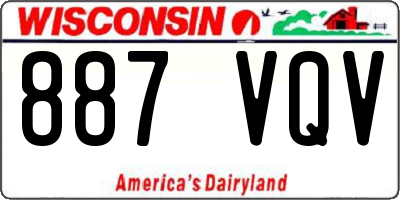 WI license plate 887VQV