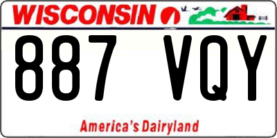 WI license plate 887VQY
