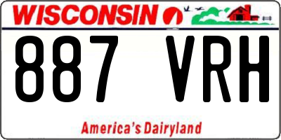 WI license plate 887VRH