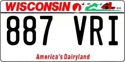 WI license plate 887VRI