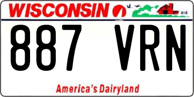 WI license plate 887VRN