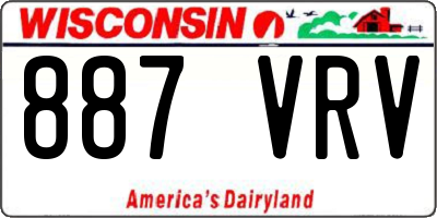 WI license plate 887VRV