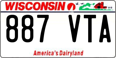 WI license plate 887VTA