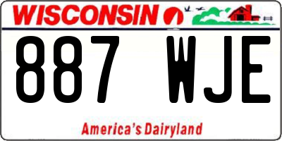 WI license plate 887WJE