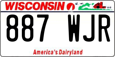 WI license plate 887WJR