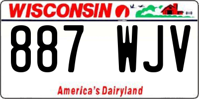 WI license plate 887WJV