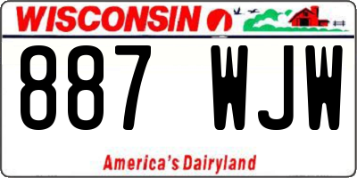 WI license plate 887WJW