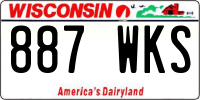 WI license plate 887WKS