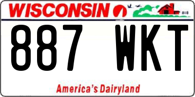 WI license plate 887WKT