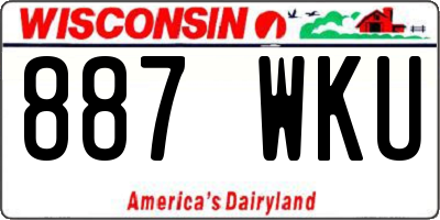 WI license plate 887WKU