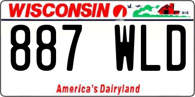 WI license plate 887WLD