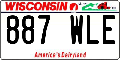 WI license plate 887WLE