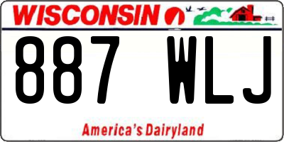 WI license plate 887WLJ