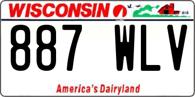WI license plate 887WLV