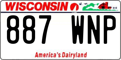 WI license plate 887WNP