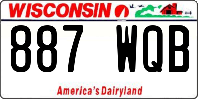 WI license plate 887WQB