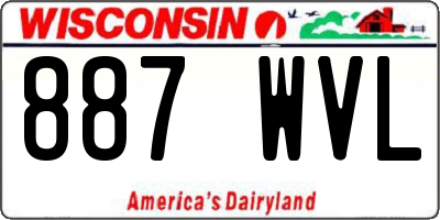 WI license plate 887WVL