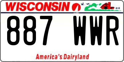 WI license plate 887WWR