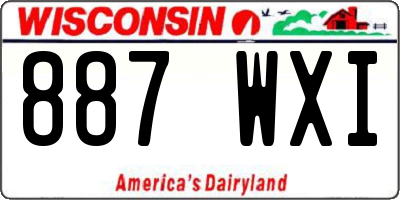 WI license plate 887WXI