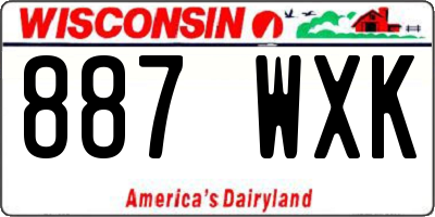 WI license plate 887WXK
