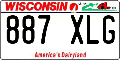 WI license plate 887XLG
