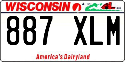 WI license plate 887XLM