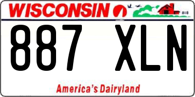 WI license plate 887XLN
