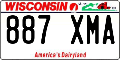 WI license plate 887XMA