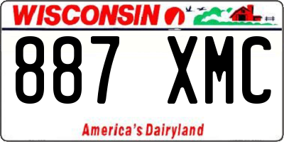 WI license plate 887XMC