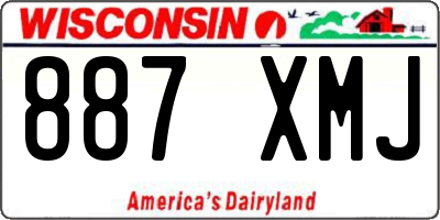 WI license plate 887XMJ
