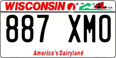 WI license plate 887XMO