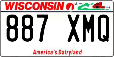 WI license plate 887XMQ