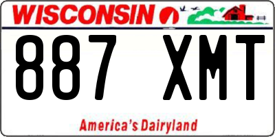 WI license plate 887XMT