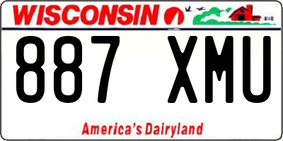 WI license plate 887XMU