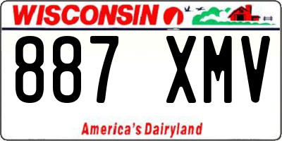 WI license plate 887XMV