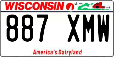 WI license plate 887XMW