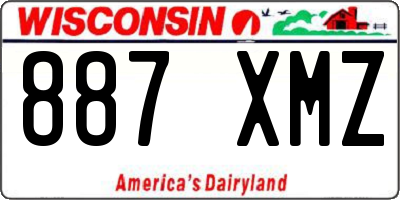 WI license plate 887XMZ