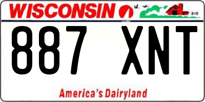 WI license plate 887XNT