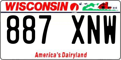 WI license plate 887XNW