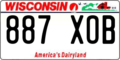 WI license plate 887XOB