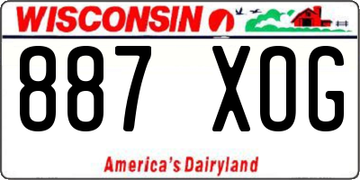 WI license plate 887XOG