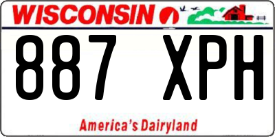 WI license plate 887XPH