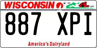 WI license plate 887XPI
